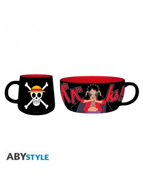Set de desayuno One Piece con taza y cuenco de Luffy