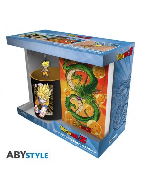 Set Dragon Ball con taza, llavero y cuaderno de Goku