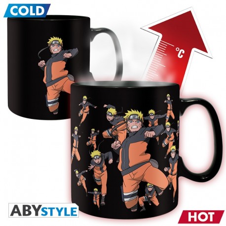 Taza termosensible de Naruto Shippuden que cambia con el calor