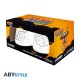 Set de vasos Naruto Shippuden Konoha y Akatsuki 300ml