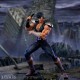 Figura de Ken de Hokuto No Ken en pose de acción sobre base rocosa