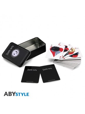 Baraja de cartas Death Note en caja de metal