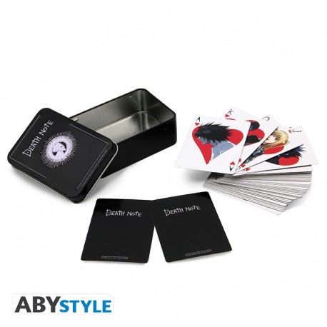 Baraja de cartas Death Note en caja de metal