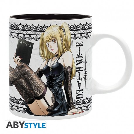Caneca Misa de Death Note em preto e branco