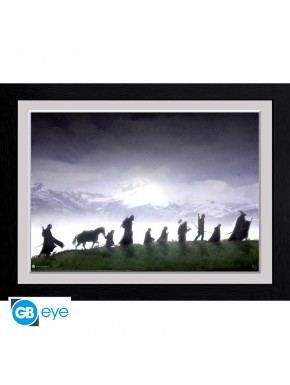 Impression encadrée Fellowship du Seigneur des Anneaux 30x40 cm