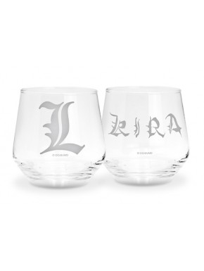 Set de vasos Death Note Kira y L de 300ml