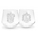 Set de 2 vasos Harry Potter Gryffindor y Slytherin