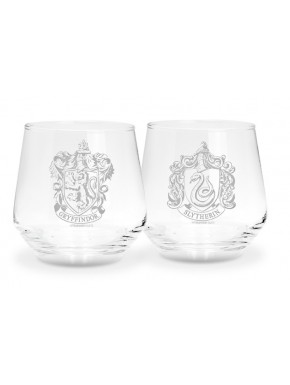 Set de 2 vasos Harry Potter Gryffindor y Slytherin