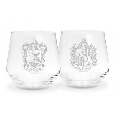 Set de vasos Harry Potter Ravenclaw y Hufflepuff