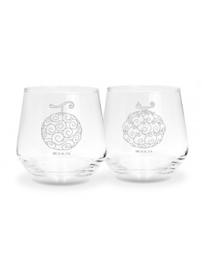 Set de vasos One Piece con diseño de Frutas del Diablo