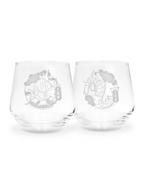 Set de 2 vasos Pokémon Magikarp y Gyarados 300ml