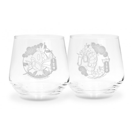 Set de 2 vasos Pokémon Magikarp y Gyarados 300ml