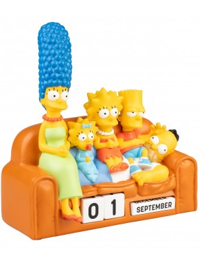 Calendrier perpétuel 3D The Simpsons en résine avec blocs