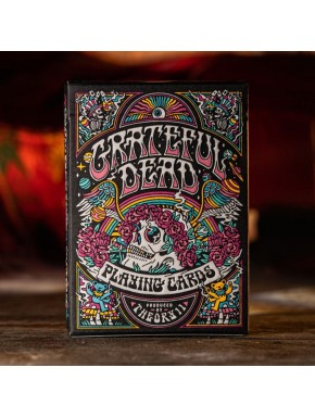 Baraja de cartas Grateful Dead de Theory11 con diseño colorido