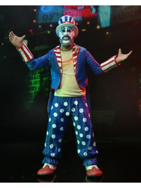 Figura Captain Spaulding de 18 cm con traje a rayas