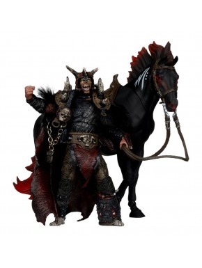 Figura de Bloodaxe y caballo de Spawn, 18 cm