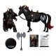 Figura de Bloodaxe y caballo de Spawn, 18 cm