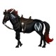Figura de Bloodaxe y caballo de Spawn, 18 cm
