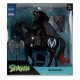 Figura de Bloodaxe y caballo de Spawn, 18 cm