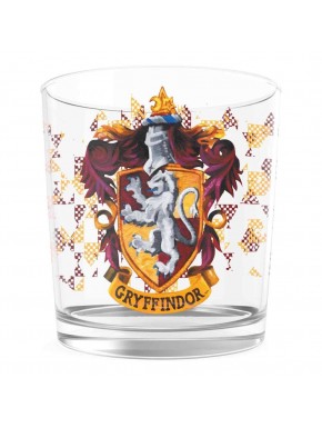 Vaso de vidrio Gryffindor con escudo de Harry Potter 370 ml