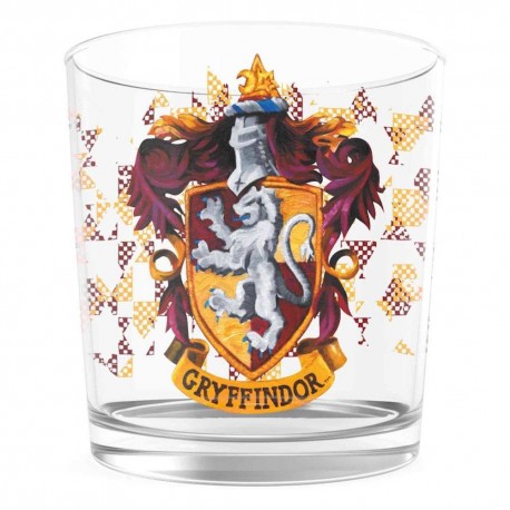 Vaso de vidrio Gryffindor con escudo de Harry Potter 370 ml
