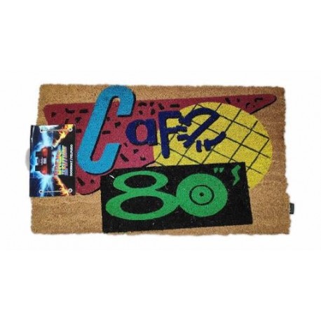 Felpudo Café 80's de Regreso al Futuro en fibra de coco