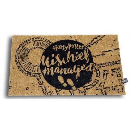 Felpudo Harry Potter con la frase Mischief Managed