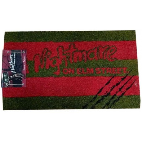 Felpudo rojo y verde de Pesadilla en Elm Street 60x40 cm