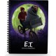 Libreta 3D de E.T. y Elliot en bicicleta.