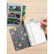 Carnet Minecraft avec design pixelisé et licence officielle