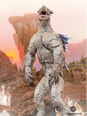 Figura articulada de Godzilla x Kong Shimo en color gris y azul