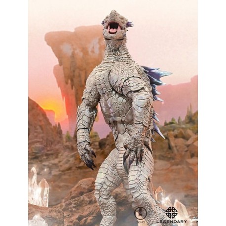 Figurine articulée de Godzilla x Kong Shimo en gris et bleu