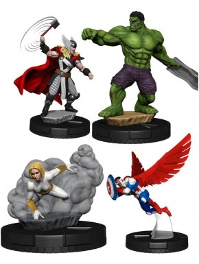 Marvel HeroClix Starter Set 2025 con figuras de héroes
