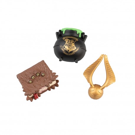 Set de imanes Harry Potter con caldero, Snitch y libro