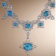 Collar de Ópalo Maldito de Harry Potter en azul