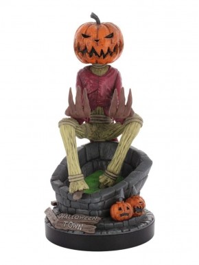Soporte Jack Pumpkin Cable Guys sosteniendo teléfono