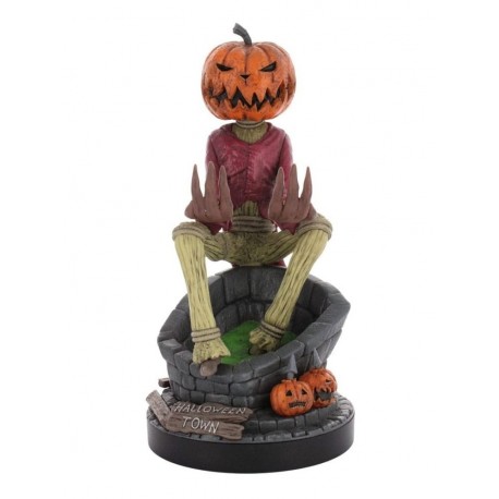 Soporte Jack Pumpkin Cable Guys sosteniendo teléfono