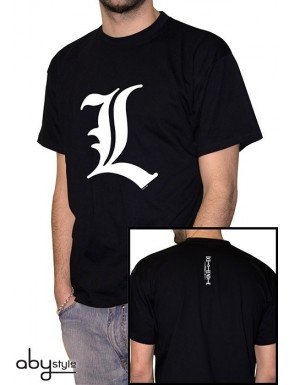 Camiseta preta unissex L Death Note
