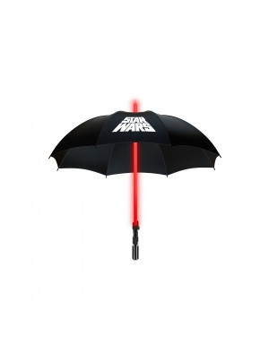 Guarda-chuva Star Wars com luz vermelha de Darth Vader