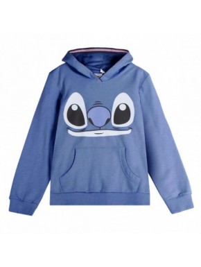 Sweat bleu Stitch avec capuche pour enfants