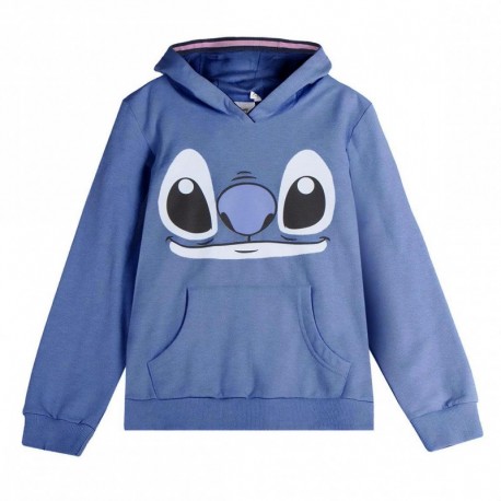 Sweat bleu Stitch avec capuche pour enfants