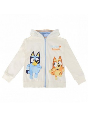 Sudadera con capucha Bluey y Bingo para niños 100% algodón