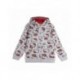 Sweat à capuche gris Hello Kitty pour filles