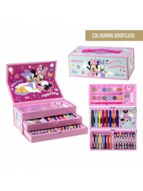 Mallette de coloriage Minnie avec des matériaux artistiques