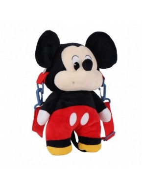 Bolso peluche Mickey Mouse rojo 100% polyester