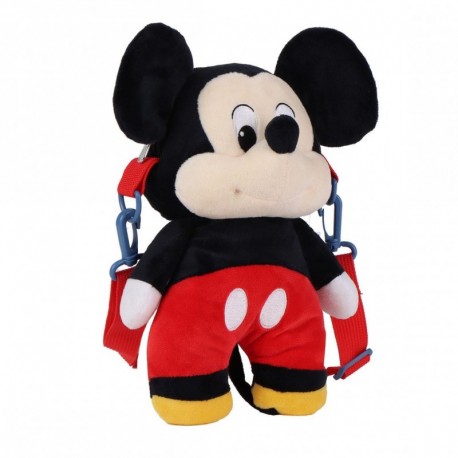 Sac en peluche Mickey Mouse rouge 100% polyester