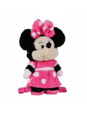 Sac à dos en peluche Minnie fuchsia
