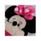 Mochila infantil de peluche Minnie fucsia