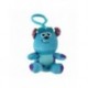 Llavero de monstruo color turquesa con clip