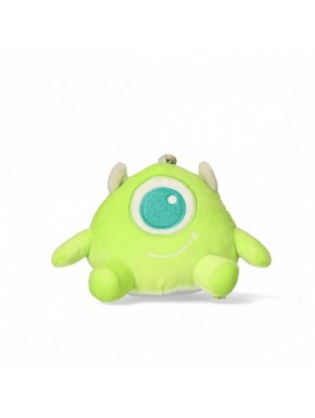 Llavero monstruo verde con clip de bolsa
